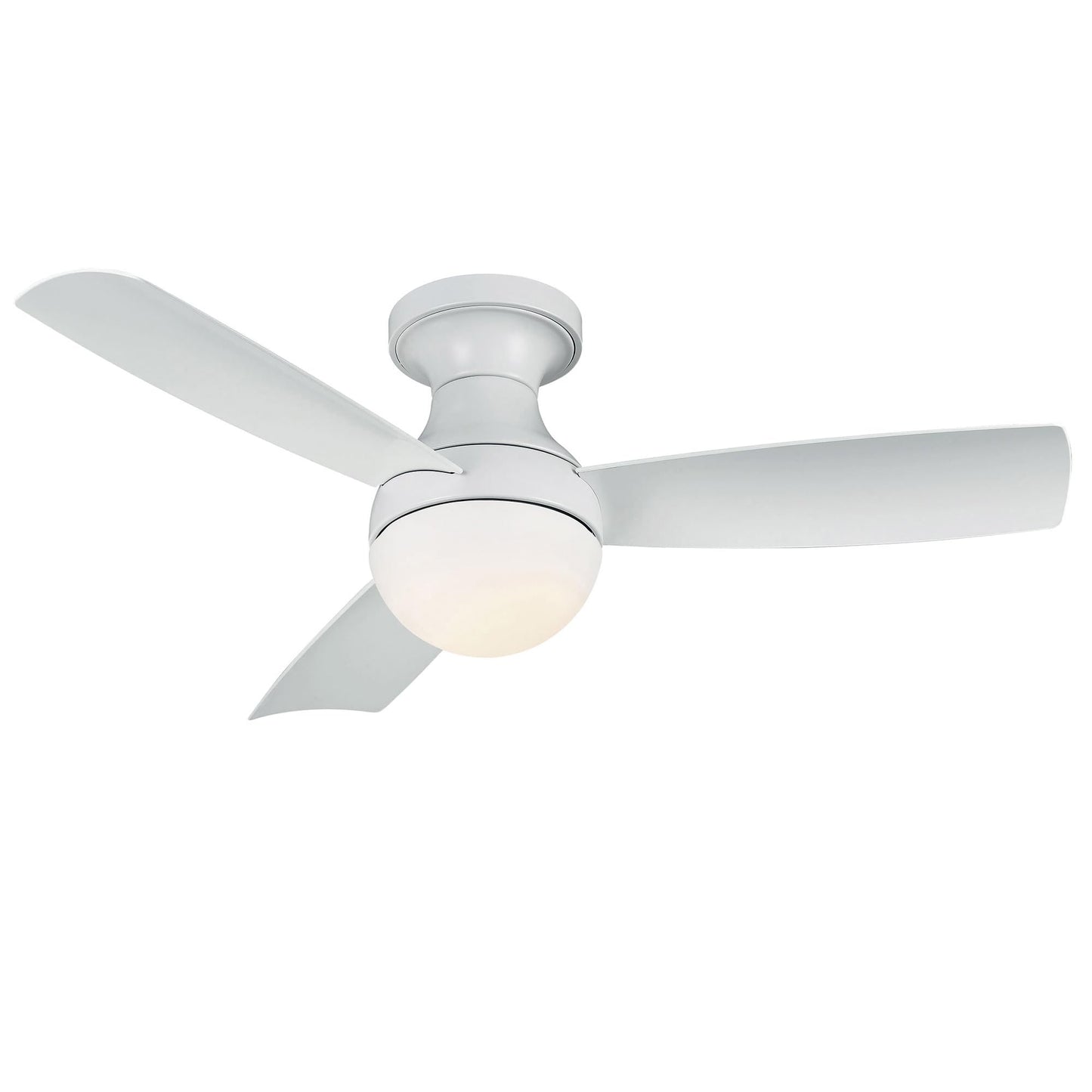 Orb 44" smart fan, 3000K LED, remote + wall cradle, Alexa/Google, indoor/outdoor.