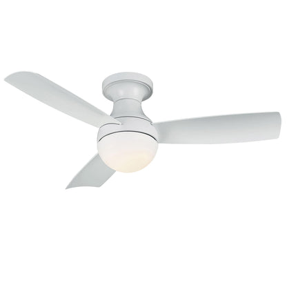 Orb 44" smart fan, 3000K LED, remote + wall cradle, Alexa/Google, indoor/outdoor.