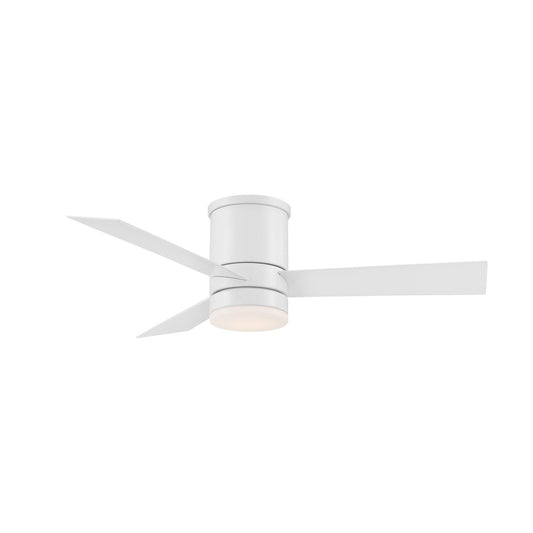 Axis 44" smart flush fan, 3000K LED, remote, Alexa/Google/Samsung/iOS/Android.