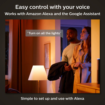 Philips Hue Enrave large ceiling lamp, black, warm-to-cool white, 3-pack, smart control.